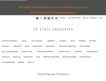 Tablet Screenshot of 50statesouvenirs.com